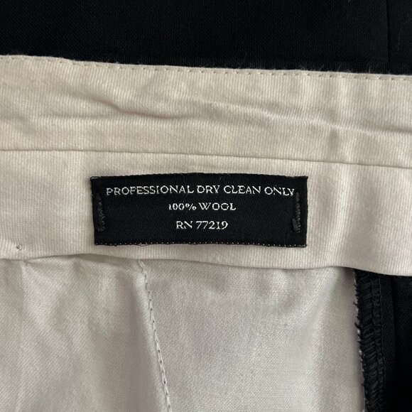 Vintage Cricketeer Virgin Wool Dress Pants Mens 34 Black Union Made - Picture 8 of 16